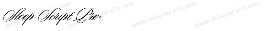 Sloop Script Pro字体转换